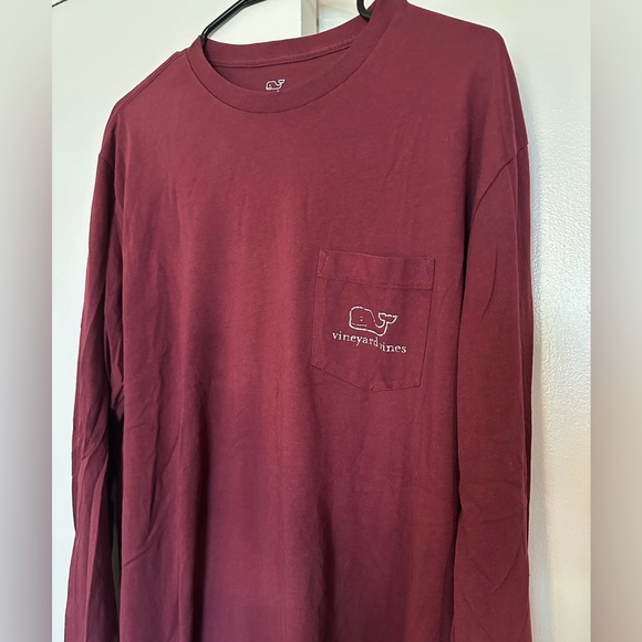Vineyard Vines Maroon Long Sleeve Shirt - Picture 2 of 6